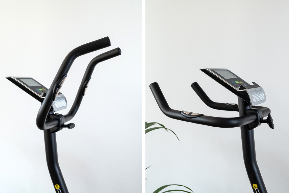 différentes positions guidons fitness doctor compact bike 2